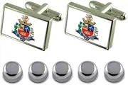 [Select Gifts] Shirt Dress Studs Tatui City Sao Paulo State Flag Cufflinks
