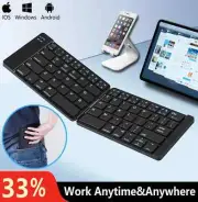 Portable Wireless Bluetooth Foldable Keyboard Windows Android iOS Tablet Phone