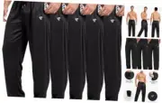 5 Pack Mens Sweatpants Open Bottom Joggers Small Black,black,black,black,black