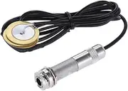Kisangel Self Adhesive Acoustic Guitar Pickup Microphone with Endpin Jack for Violin and Ukulele Easy Installation No Battery Required Suitable for Strings Design