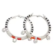 Silver Plated Beautiful Nazariya Bangle Adjustable Size For New Born Kids