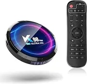 CHROX Android TV Box 13.0, K98 Plus Android Set Top Box 4GB RAM 64GB ROM, RK3528 CPU Wifi6 2.4/5.8G/Ethernet 100M /BT 5.0/ USB 3.0/3D/8K/H.265 HDR10+ Smart TV Box,4gb+64gb