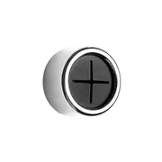 Round Self Adhesive Kitchen Towel Hook Holder Pack - Black