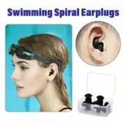 Reusable Silicone Swimming Earplugs Waterproof Noise Reduction Adult Child Soft