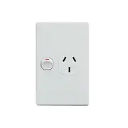 Classic Single Power Point 250V 10A Vertical Pack