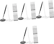 COHEALI 4 Sets Elegant Office Pen with Chain Desk Fixed Signature Guest Book Writing Tool for Study and Work