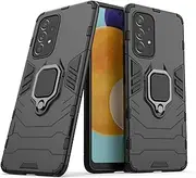 Case for Samsung Galaxy A53,Hybrid Heavy Duty Protection Shockproof Defender Kickstand Armor Case Cover,Black