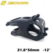 ZOOM Aluminum Stems MTB XC Bicycle Road Bike handlebar bar Stem 31.8*50mm -12°