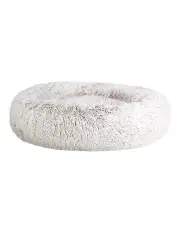 i.Pet Pet Bed Dog/ Cat 90cm Large Calming Soft Plush in White Brown