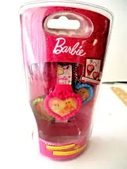 2011 BARBIE LCD HEART WATCH INTERCHANGEABE TOPS & NECKLACE NEW SEALED PACKAGE