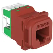 Clipsal Iconic Series Rj45 Jack Cat6 Utp 40M Red Red -40RJ45SMA6C-RD