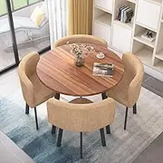 Modern Round Coffee Table for Business Conference Room, Office Reception and Lounge Areas,Space-Saving Design for Small Meeting Rooms and Home Balconies,Stylish Leisure Furniture