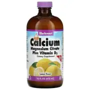 2 X Bluebonnet Nutrition, Liquid Calcium, Magnesium Citrate Plus Vitamin D3, Nat