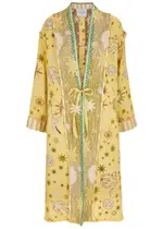 Forte_forte Love Alchemy Jacquard Cotton-blend Coat - Yellow - 1 (UK 8 / S) 1 (UK 8 / S)