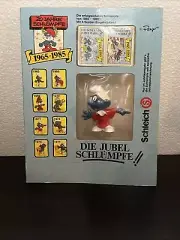 Jubel Jubilee Brainy PUFFI Smurf Schleich Schlumpfe NOC Anniversary NIP Rare MOC