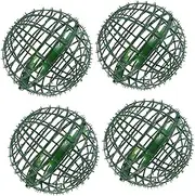 Alipis 4Pcs Sturdy Artificial Grass Ball Frame for Flower Arrangements Plastic Topiary Cage for Home and Wedding Decoration Reusable Garden Accessory