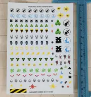 CHAOS SPACE MARINE DECAL TRANSFERS sheet - vintage GW Citadel WARHAMMER 40K OOP