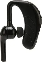 KOSDFOGE ABS Bluetooth 5.2 Earpiece Hands Free Noise Reduction Single Ear Bluetooth Headset with Battery Display for Sports Black