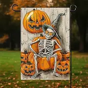 Halloween Garden Flag Yard Flags, Small Garden Flags for Outside, Outdoor Flags, Holiday Garden Flags for All Seasons