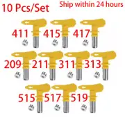 10 pcs Airless Spray Gun Tip Nozzle for Paint Sprayer Tool Nozzle 2-6 series