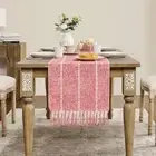 Farmhouse Table Runner, Rustic Table Runners 48 15*48 inches Braided Red