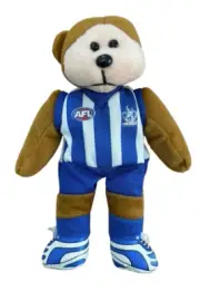NORTH MELBOURNE KANGAROOS AFL 2013 BEANIE KID STUEY THE NORTH MELBOURNE BEAR
