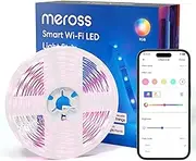 meross Smart LED Strip Lights 5m Work with Apple HomeKit, Alexa, Google Home, and SmartThings, App Control, 16.4ft RGB Color Changing Wi-Fi LED Strip for Home, Bedroom, Kitchen, TV, Party
