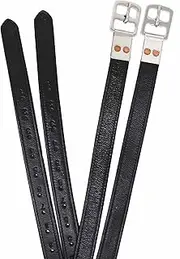 CHALLENGER Handcrafted English Horse Soft Padded Schooling All-Purpose Leather Saddle Stirrup Leathers 805SL04