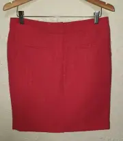 NWT Cynthia Rowley Women's 6 Tangerine Straight Skirt