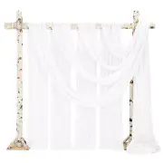 Wedding Arch Draping Fabric 4 Panels 20FT White Wedding Arch Sheer Cheeseclot...