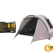 Cockatoo Camping Gibson 6V Dome Tent Outdoor Shelter - Grey