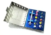 Dental Implant Universal Torque Wrench Ratchet Full Set Hex Drivers Kit