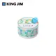 KING JIM Hitotoki Soda透明PET卷狀膠帶/ 單張貼紙款/ 20MM/ 花環/ 宮下和設計款 eslite誠品
