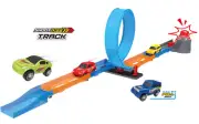 DIY 21 Pieces Catapult Race Car Track Set Kids Toy Building Block Kit