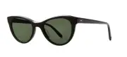 Garrett Leight GLCO X CLARE V. SUN Black/Flat Bio G15 Green (BIO EBE) Sunglasses