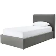 [James Lane] Forbes Right Drawer Storage Bed Solana Granite