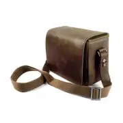 Matin Matte mini camera bag TAN Camera Shoulder bag Case DSLR Genuine Leather
