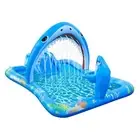 Inflatable Kiddie Pool Inflatable Play Center Kids Pool with Water Slide,