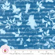Moda BLUEBELL 16962 13 Blue Cyan Blue JANET CLARE Quilt Fabric