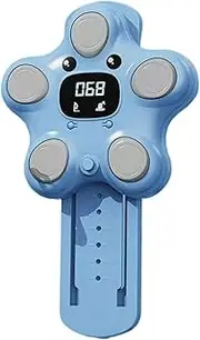 Children's Touch Jump Counter, Smart High Jump Counter, Interactive Growth Chart, Touch Sensor with Visual Feedback and Height Tracker, Adjustable Wall Strip Blue for Indoor Fitness, Kids 3+