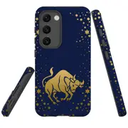 For Samsung Galaxy S23+ Plus Case Shielding Cover, Taurus Drawing