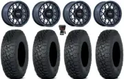 KMC Technic 15" Wheels Blue 30" Tenacity XNR (8ply) Tires RZR XP 1K/PRO XP