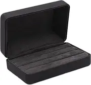 Kowaku Ring Box, Black - Jewelry Box, Trendy Travel Ring Box, Ring Organizer Box for Women