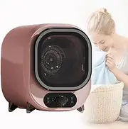 Compact & Mini Spin Dryer, Small Condenser Tumble Dryer, Vented Tumble Dryer, 0.8kg Capacity, for Counter Top or Wall Mounted Use,Pink