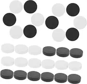 TOBBOMEY 30pcs Plastic Checker Pieces Replacement for Old Chess Sets Portable White Perfect for Family Fun