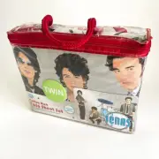New JONAS BROTHERS Twin Sheet Set JOE NICK KEVIN Fitted Flat Sheets Pillow Case
