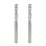 2PC UP & Down Compression Bit 1/8" Shank Carbide Spiral Router Bits CNC End Mill