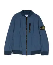 Long-sleeved casual jacket with standing collar 14Y Blue