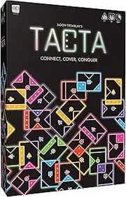USAOPOLY TACTA Card Game, Fast-Paced Strategic Shape Matching Party Game for All Ages, Connect, Cover & Conquer to Win, Unique Gameplay with Deluxe Foil Cards, 2+ Players, Ages 7+