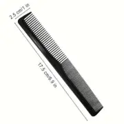 1 x Black Plastic Comb Hair Comb Cosmetic Barber 17.5x2.5cm (B0087578)